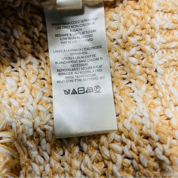 Free People Coconut Loose Weave Oversized Knit Pullover Sweater Sz-Small - Picture 9 of 9